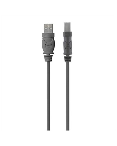 icecat_Belkin USB 2.0 A - USB 2.0 B, 3m câble USB USB A USB B Gris