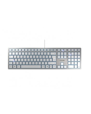 icecat_CHERRY KC 6000 SLIM clavier USB QWERTZ Allemand Argent