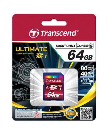 icecat_Transcend TS64GSDXC10U1 mémoire flash 64 Go SDXC MLC Classe 10