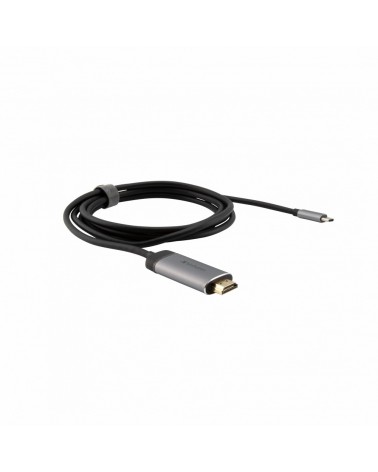 icecat_Verbatim 49144 câble vidéo et adaptateur 1,5 m USB Type-C HDMI Noir, Argent