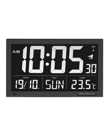 icecat_TFA-Dostmann 60.4505 reloj de repisa o sobre mesa Reloj de sobremesa digital Rectangular Negro
