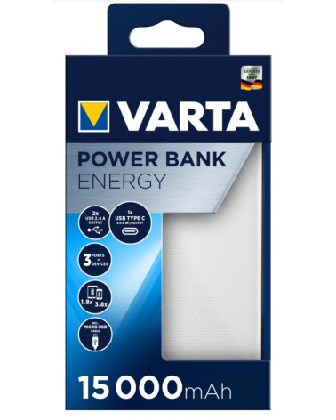 icecat_Varta Energy 15000 power bank Lithium Polymer (LiPo) 15000 mAh Black, White