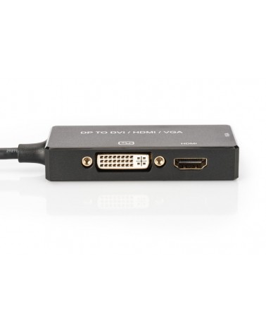icecat_Digitus AK-340418-002-S câble vidéo et adaptateur 0,2 m DP, HDMI DVI + VGA Noir