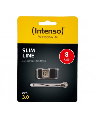 icecat_Intenso Slim Line USB-Stick 8 GB USB Typ-A 3.2 Gen 1 (3.1 Gen 1) Schwarz