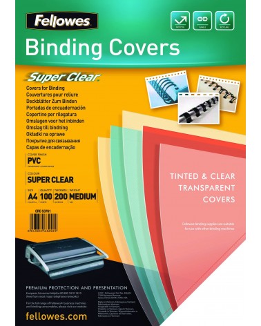 icecat_Fellowes 5376102 binding cover A4 PVC Transparent 100 pc(s)