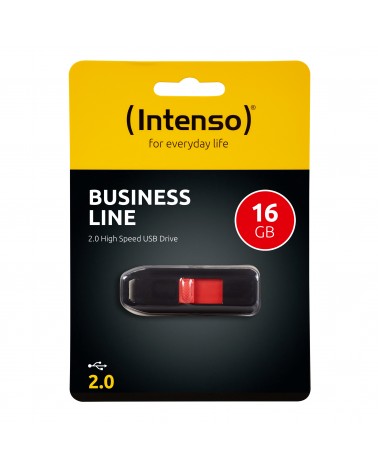 icecat_Intenso 16GB USB2.0 unità flash USB USB tipo A 2.0 Nero, Rosso