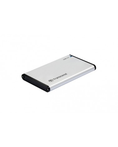 icecat_Transcend StoreJet 25S3 Carcasa de disco duro SSD Plata 2.5" USB con suministro de corriente
