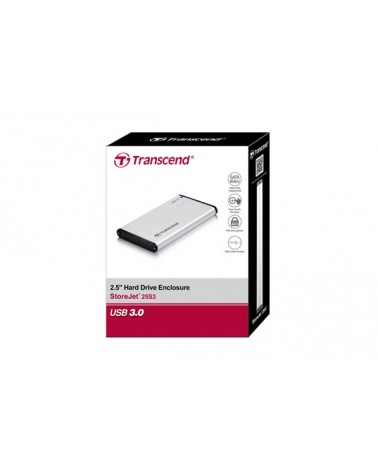 icecat_Transcend StoreJet 25S3 HDD   SSD-Gehäuse Silber 2.5 Zoll USB