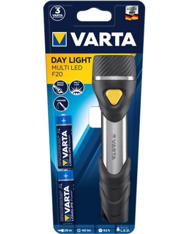 icecat_Varta Day Light Multi LED F20 Černá, Stříbrná, Žlutá Ruční svítilna