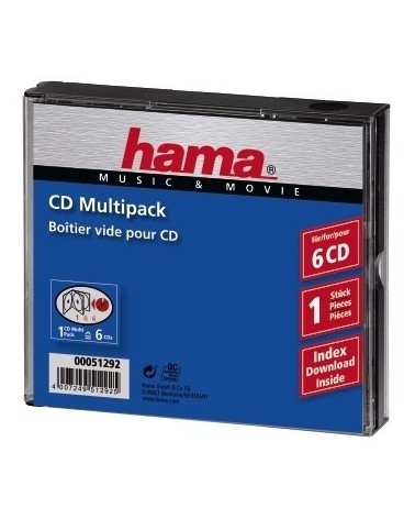 icecat_Hama CD-Multipack 6 6 disky Průhledná