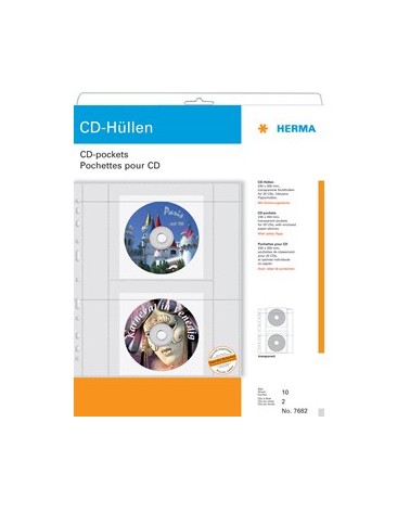 Herma CD-Hüllen f. 2 CDs...