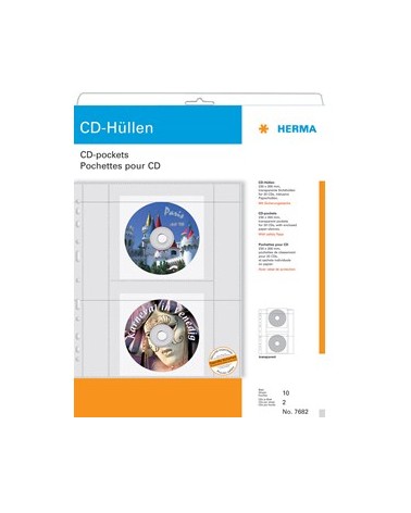 Herma CD-H?llen f. 2 CDs...