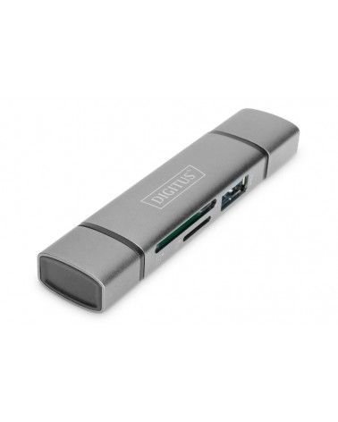 icecat_Digitus DA-70886 card reader USB 3.2 Gen 1 (3.1 Gen 1) Type-A Type-C Aluminium