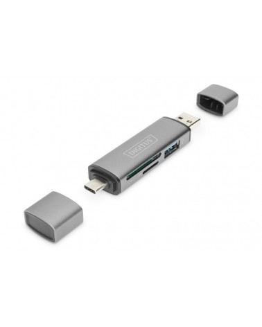 icecat_Digitus DA-70886 card reader USB 3.2 Gen 1 (3.1 Gen 1) Type-A Type-C Aluminium