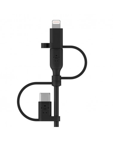 icecat_Belkin BOOST CHARGE cable USB 1 m USB A USB C Micro-USB B Lightning Negro