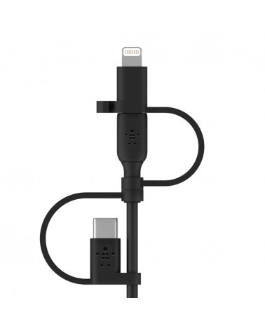 icecat_Belkin BOOST CHARGE cavo USB 1 m USB A USB C Micro-USB B Lightning Nero