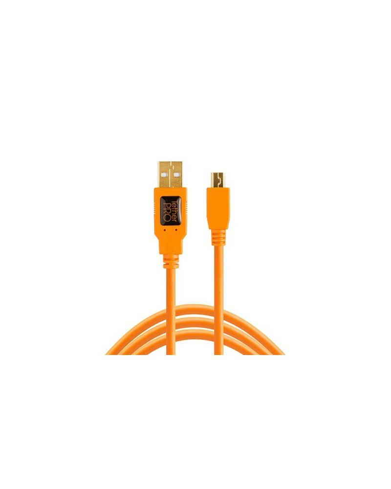 icecat_Tether Tools CU5451 câble USB 4,6 m USB 2.0 USB A Mini-USB B Orange