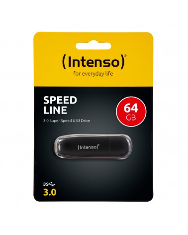 icecat_Intenso Speed Line lecteur USB flash 64 Go USB Type-A 3.2 Gen 1 (3.1 Gen 1) Noir