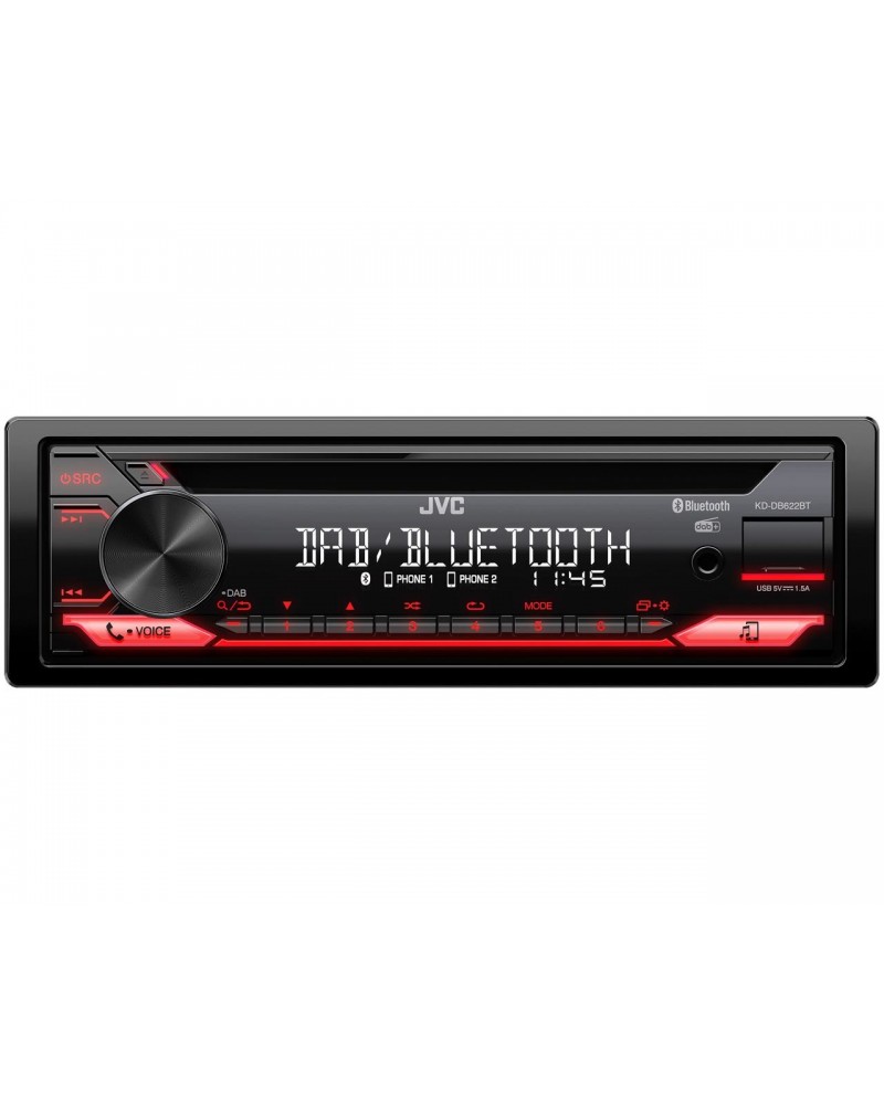 icecat_JVC KD-DB622BT automobilový mediální přijímač Černá 200 W Bluetooth