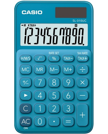 icecat_Casio SL-310UC-BU Taschenrechner Tasche Einfacher Taschenrechner Blau