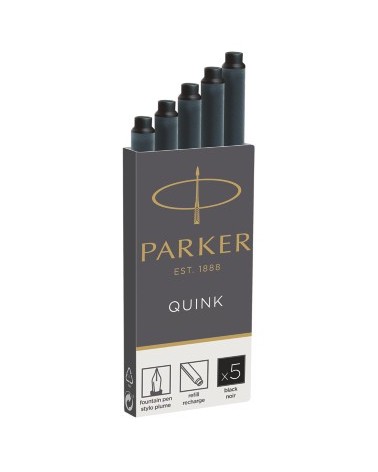 icecat_Parker Quink inktpatronen zwart, doos met 5 stuks Black 5 pc(s)