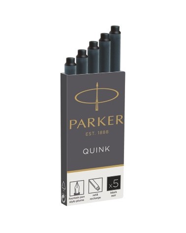 icecat_Parker Quink inktpatronen zwart, doos met 5 stuks Negro 5 pieza(s)