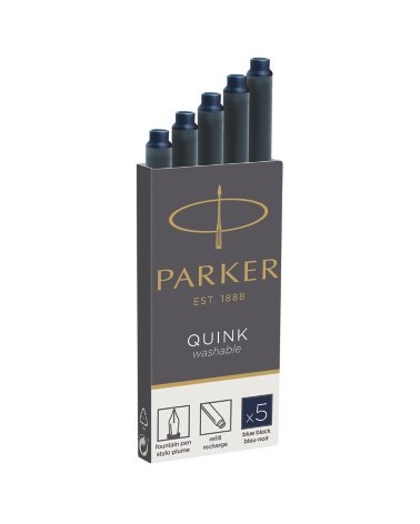 icecat_Parker 1950385 Recambio de bolígrafo Negro, Azul 5 pieza(s)