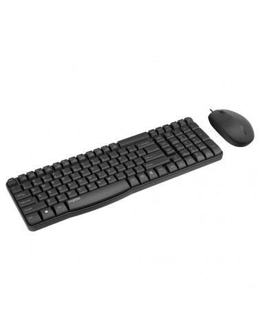 icecat_Rapoo NX1820 Tastatur USB QWERTZ Deutsch Schwarz