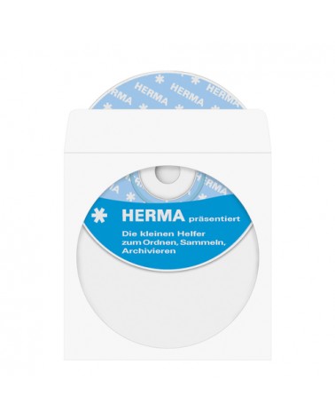 Herma CD/DVD H?llen wei?...