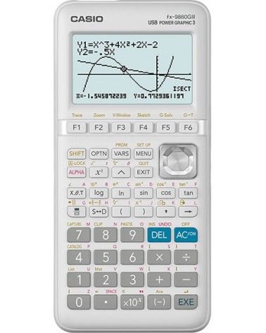 icecat_Casio FX-9860GIII calcolatrice Tasca Calcolatrice grafica Bianco