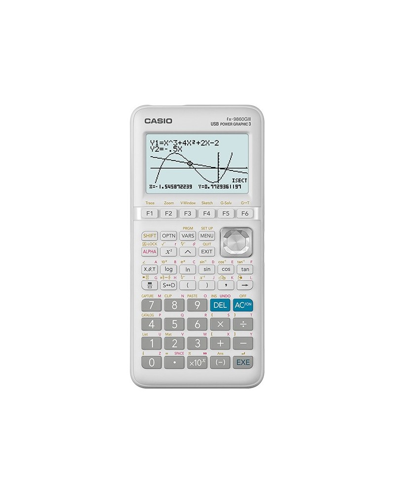 icecat_Casio FX-9860GIII calculatrice Poche Calculatrice graphique Blanc
