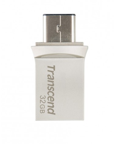 icecat_Transcend JetFlash 890 32GB lecteur USB flash 32 Go USB Type-A   USB Type-C 3.2 Gen 1 (3.1 Gen 1) Noir, Argent