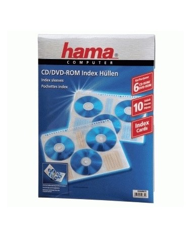 icecat_Hama CD-ROM Index Sleeves 60 disky Průhledná