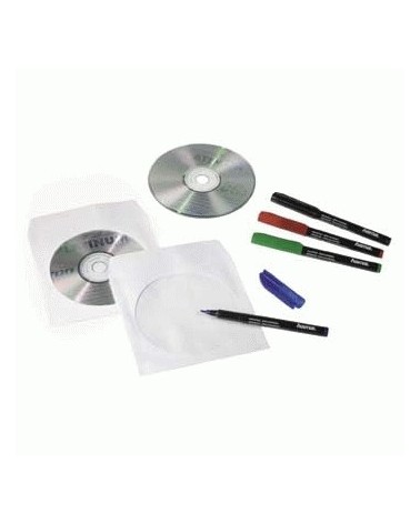 icecat_Hama CD Paper Sleeves, white, 100 pcs Pack 1 discos Blanco