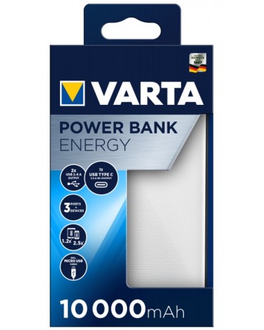 icecat_Varta Energy 10000 power bank Lithium Polymer (LiPo) 10000 mAh Black, White