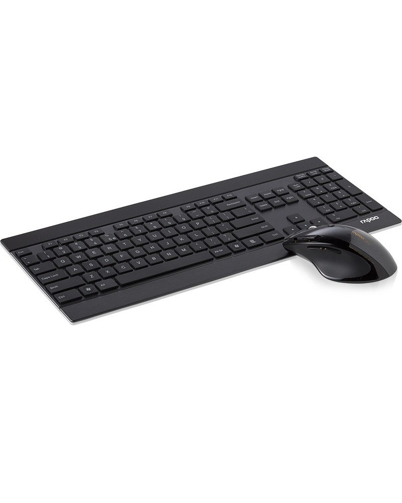 icecat_Rapoo 8900P teclado RF inalámbrico QWERTZ Alemán Negro