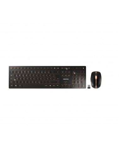 icecat_CHERRY DW 9100 SLIM clavier RF sans fil + Bluetooth QWERTZ Allemand Noir