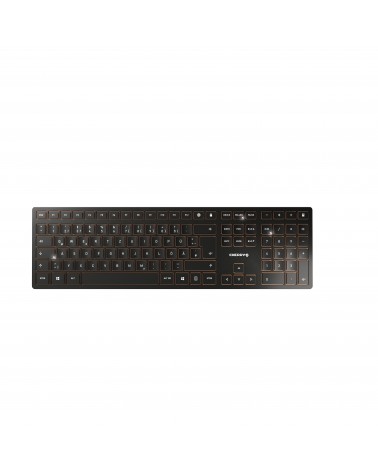 icecat_CHERRY DW 9100 SLIM keyboard RF Wireless + Bluetooth QWERTZ German Black