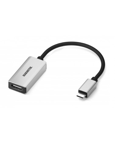 icecat_Marmitek 08369 adaptér k video kabelům 0,15 m USB typu C HDMI Černá, Stříbrná