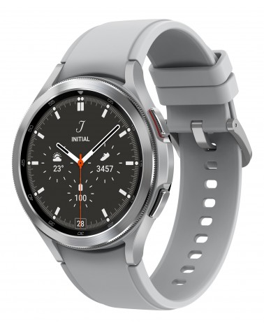 icecat_Samsung Galaxy Watch4 Classic 3,56 cm (1.4 Zoll) 46 mm SAMOLED 4G Silber GPS