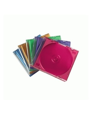 icecat_Hama CD Slim Box Pack of 25, Coloured 1 discos Multicolor