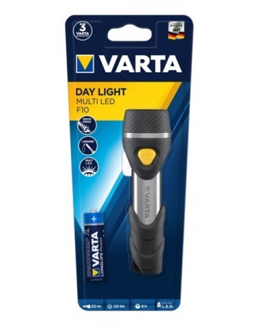 icecat_Varta Day Light Multi LED F10 Aluminium, Schwarz Schlüsselanhänger-Blinklicht