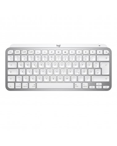 icecat_Logitech MX Keys Mini for Mac clavier RF sans fil + Bluetooth QWERTZ Allemand Argent, Blanc