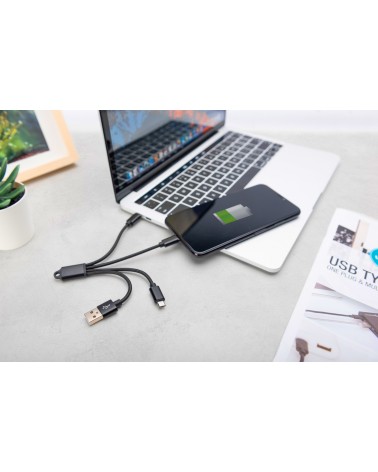 icecat_Digitus Cavo di ricarica 3 in 1, USB A, Lightning + Micro USB + USB-C