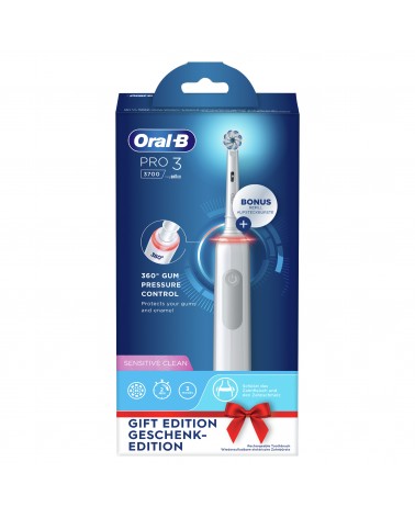 icecat_Oral-B Pro 3 80332205 Elektrische Zahnbürste Erwachsener Rotierende-vibrierende Zahnbürste Weiß