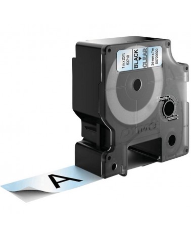 icecat_DYMO D1 Standard - Black on Transparent - 24mm páska pro tvorbu štítků Černá na průhledné