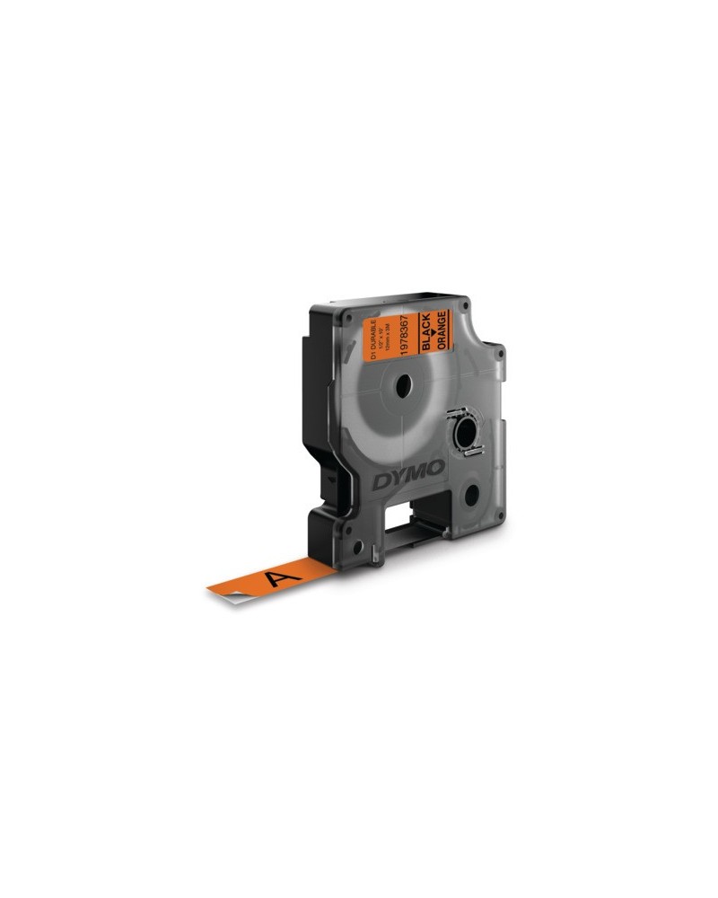 icecat_DYMO D1 Durable - White on Orange - 12mm páska pro tvorbu štítků Černá na oranžové
