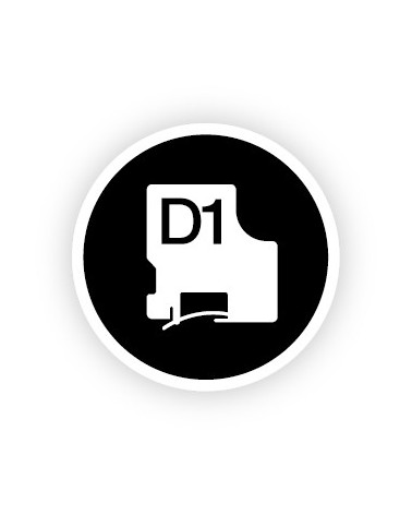 icecat_DYMO D1 Durable - Black on White - 12mm páska pro tvorbu štítků Černá na bílé