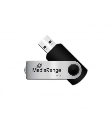 icecat_MediaRange 64GB USB 2.0 USB flash drive USB Type-A   Micro-USB Black, Silver