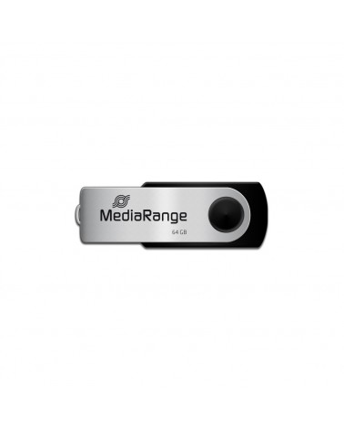icecat_MediaRange 64GB USB 2.0 lecteur USB flash 64 Go USB Type-A   Micro-USB Noir, Argent